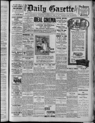 cover page of Islington Gazette published on February 28, 1917