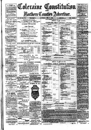 cover page of Northern Constitution published on July 6, 1901