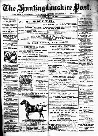 cover page of Hunts Post published on July 31, 1897