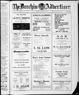 cover page of Brechin Advertiser published on February 28, 1980