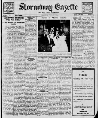 cover page of Stornoway Gazette and West Coast Advertiser published on February 28, 1961