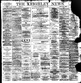 cover page of Keighley News published on February 19, 1898
