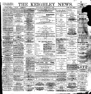 cover page of Keighley News published on December 3, 1898