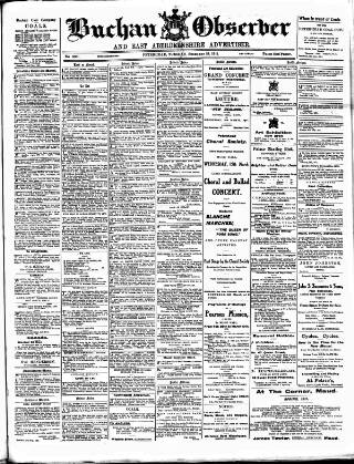 cover page of Buchan Observer and East Aberdeenshire Advertiser published on February 28, 1911