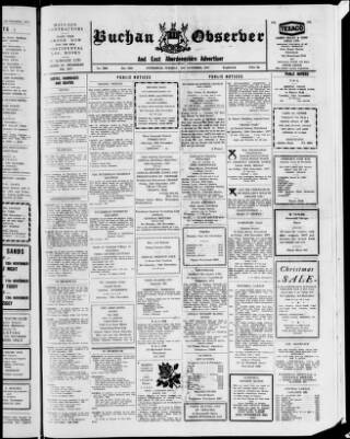 cover page of Buchan Observer and East Aberdeenshire Advertiser published on November 15, 1977