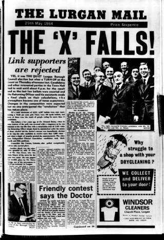cover page of Lurgan Mail published on May 29, 1964