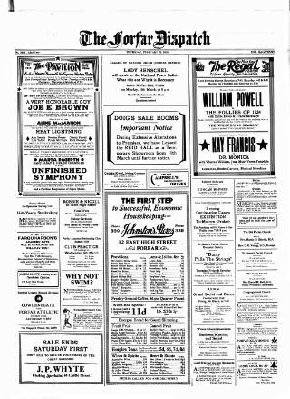 cover page of Forfar Dispatch published on February 28, 1935