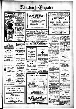 cover page of Forfar Dispatch published on November 30, 1939