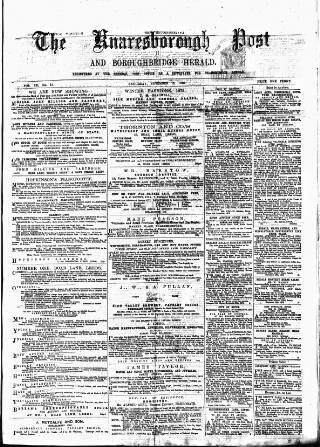 cover page of Knaresborough Post published on November 15, 1873