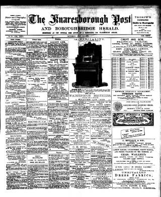 cover page of Knaresborough Post published on July 6, 1895
