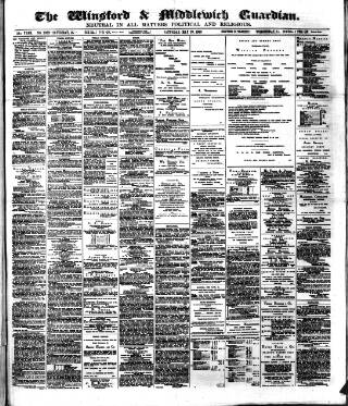 cover page of Winsford & Middlewich Guardian published on May 29, 1880