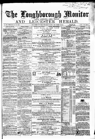 cover page of Loughborough Monitor published on July 6, 1865