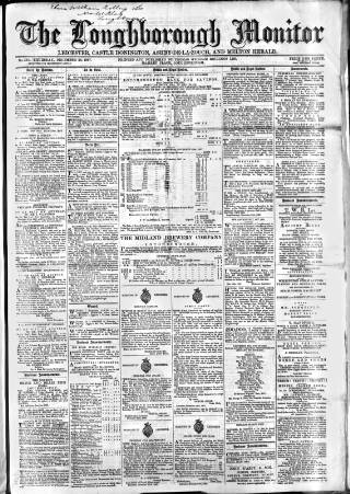 cover page of Loughborough Monitor published on December 26, 1867