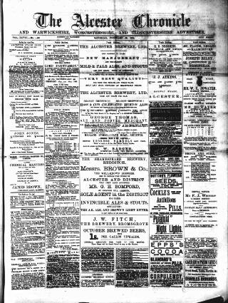 cover page of Alcester Chronicle published on February 28, 1891