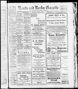 cover page of Hants and Berks Gazette and Middlesex and Surrey Journal published on November 30, 1918