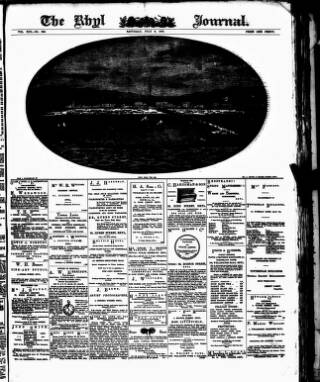 cover page of Rhyl Journal published on July 6, 1878