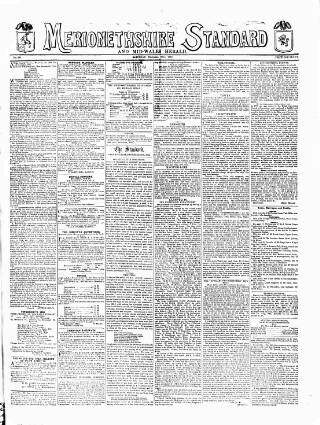 cover page of Cambrian News published on December 30, 1865