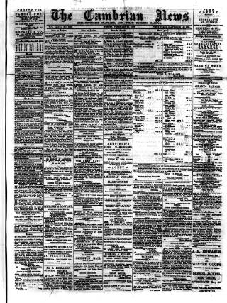 cover page of Cambrian News published on February 28, 1896