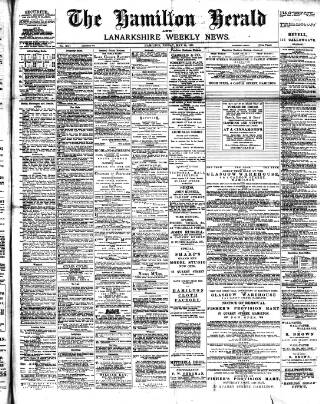 cover page of Hamilton Herald and Lanarkshire Weekly News published on May 29, 1891