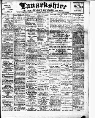 cover page of Hamilton Herald and Lanarkshire Weekly News published on December 30, 1905