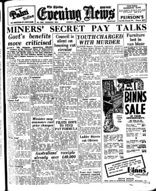 cover page of Shields Daily News published on July 6, 1953