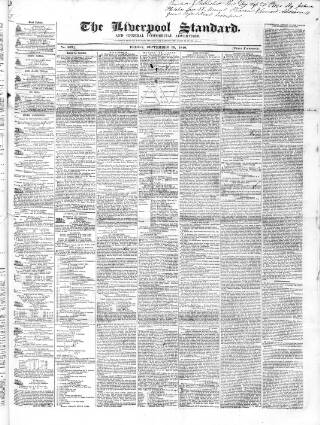 cover page of Liverpool Standard and General Commercial Advertiser published on September 18, 1840