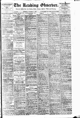 cover page of Reading Observer published on November 15, 1906