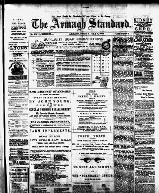 cover page of Armagh Standard published on July 6, 1894