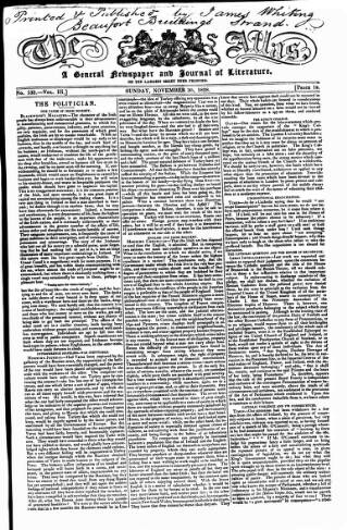 cover page of Atlas published on November 30, 1828