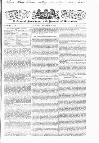 cover page of Atlas published on December 30, 1843