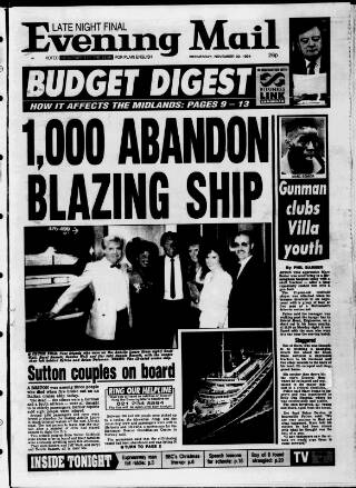 cover page of Birmingham Mail published on November 30, 1994