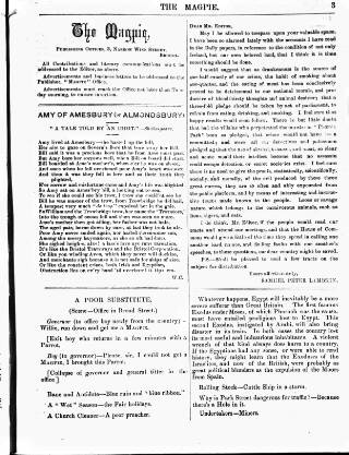cover page of Bristol Magpie published on July 6, 1882