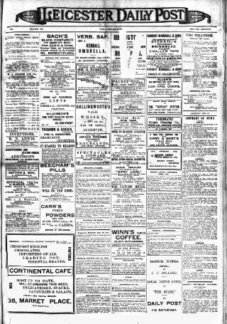 cover page of Leicester Daily Post published on February 28, 1913