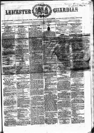 cover page of Leicester Guardian published on December 30, 1868