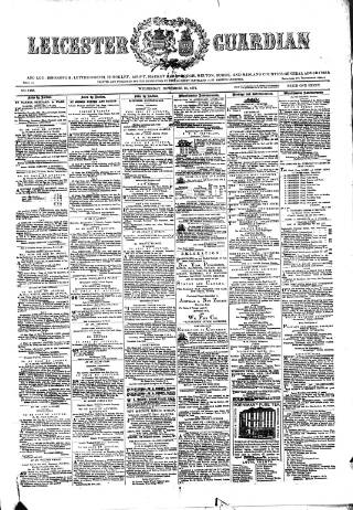 cover page of Leicester Guardian published on November 15, 1871