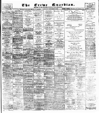cover page of Crewe Guardian published on November 30, 1901