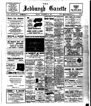 cover page of Jedburgh Gazette published on December 30, 1955