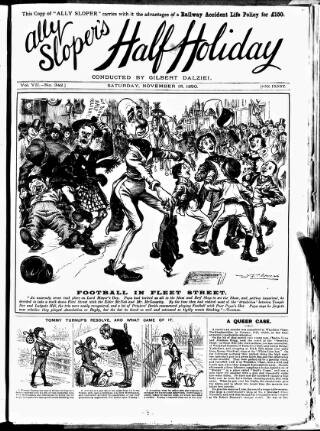 cover page of Ally Sloper's Half Holiday published on November 15, 1890