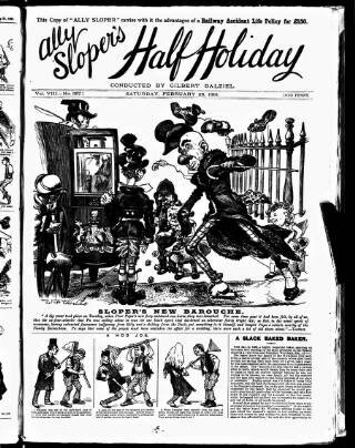 cover page of Ally Sloper's Half Holiday published on February 28, 1891