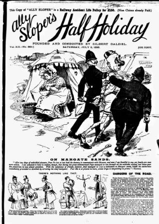 cover page of Ally Sloper's Half Holiday published on July 6, 1895
