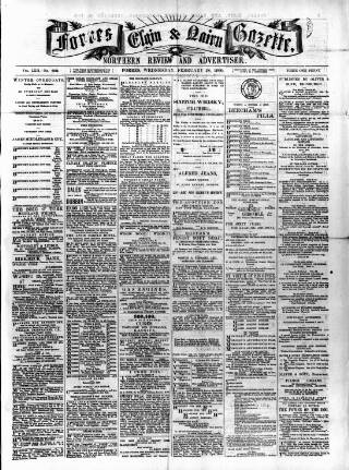 cover page of Forres Elgin and Nairn Gazette published on February 28, 1900
