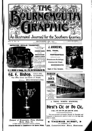 cover page of Bournemouth Graphic published on September 18, 1902