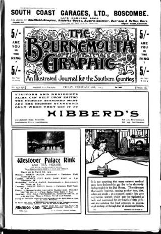 cover page of Bournemouth Graphic published on February 28, 1913