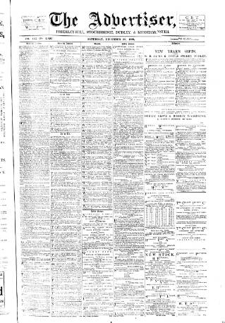 cover page of County Advertiser & Herald for Staffordshire and Worcestershire published on December 30, 1882
