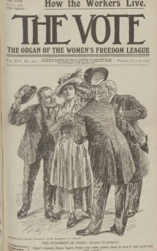 cover page of Vote published on July 6, 1917
