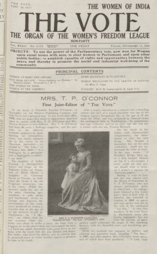 cover page of Vote published on September 18, 1931