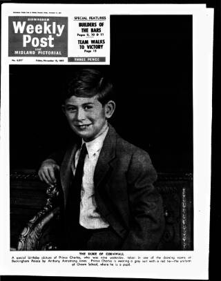 cover page of Birmingham Weekly Post published on November 15, 1957