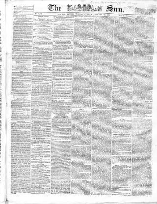 cover page of Sun (London) published on February 28, 1860