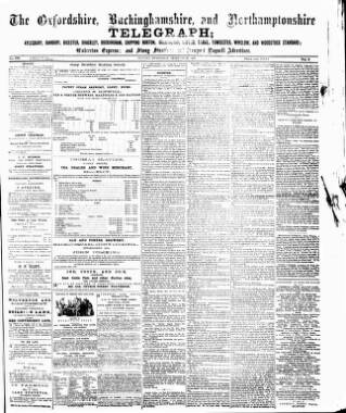 cover page of Oxfordshire Telegraph published on February 28, 1866