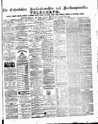 cover page of Oxfordshire Telegraph published on July 6, 1870